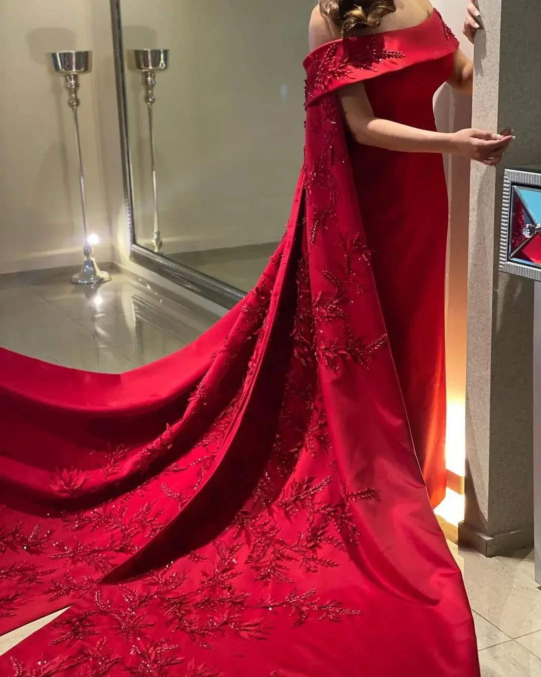 Women Formal Wear For Party - Gaun Selubung Panjang Pergelangan Kaki Kustom