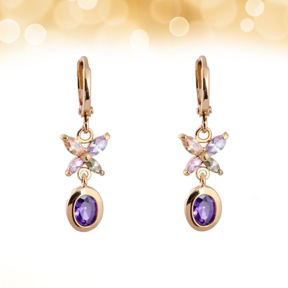 Formal Wear Jewelry For Women - 1 Pasang Anting Zirkon Wanita Model