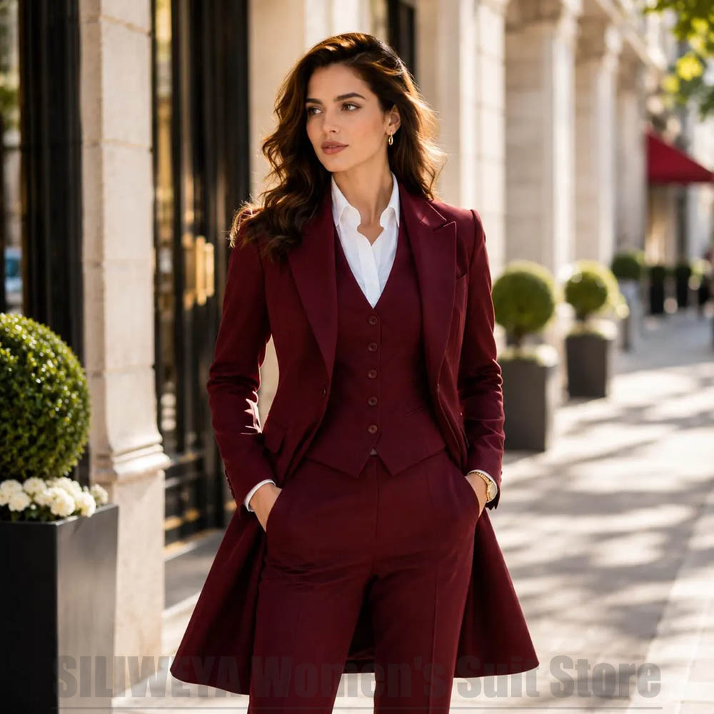 Women Formal Wear For Party - Setelan Wanita 3 Potong Elegan Kerah