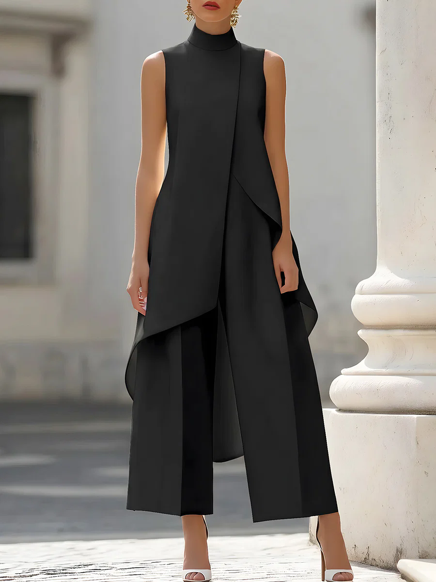 Jumpsuit tanpa lengan, kerah t - Women'S Formal Wear For A Wedding ulasan dan harga