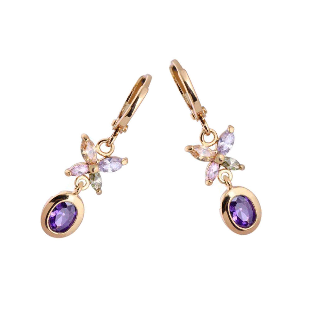 1 Pasang Anting Zirkon Wanita  - Formal Wear Jewelry For Women ulasan dan harga