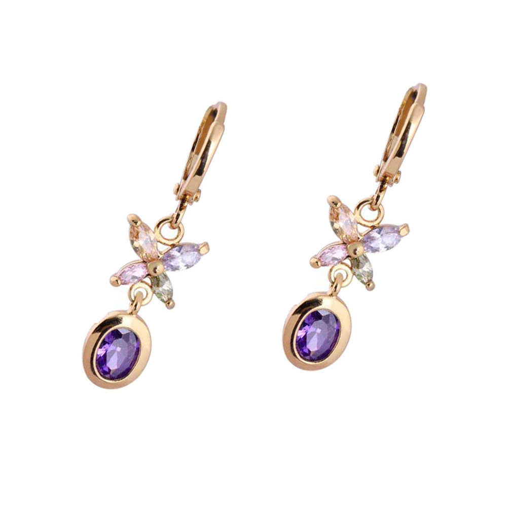 1 Pasang Anting Zirkon Wanita  - Formal Wear Jewelry For Women ulasan dan harga