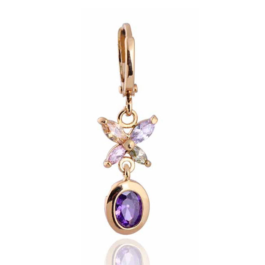 1 Pasang Anting Zirkon Wanita  - Formal Wear Jewelry For Women ulasan dan harga