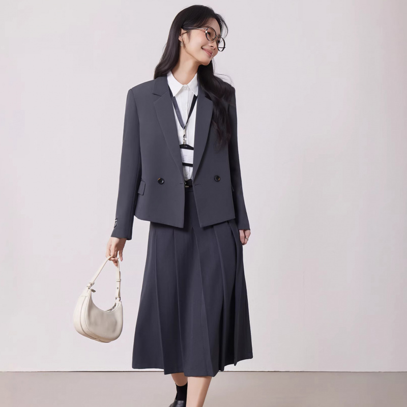 Setelan jas wanita abu-abu unt - Women'S Formal Wear Petite ulasan dan harga