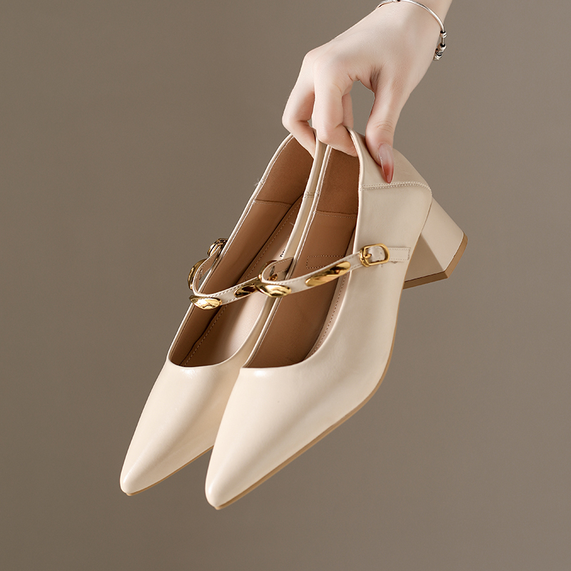 Sepatu Wanita Model Mary Jane  - Pump Heel Block ulasan dan harga