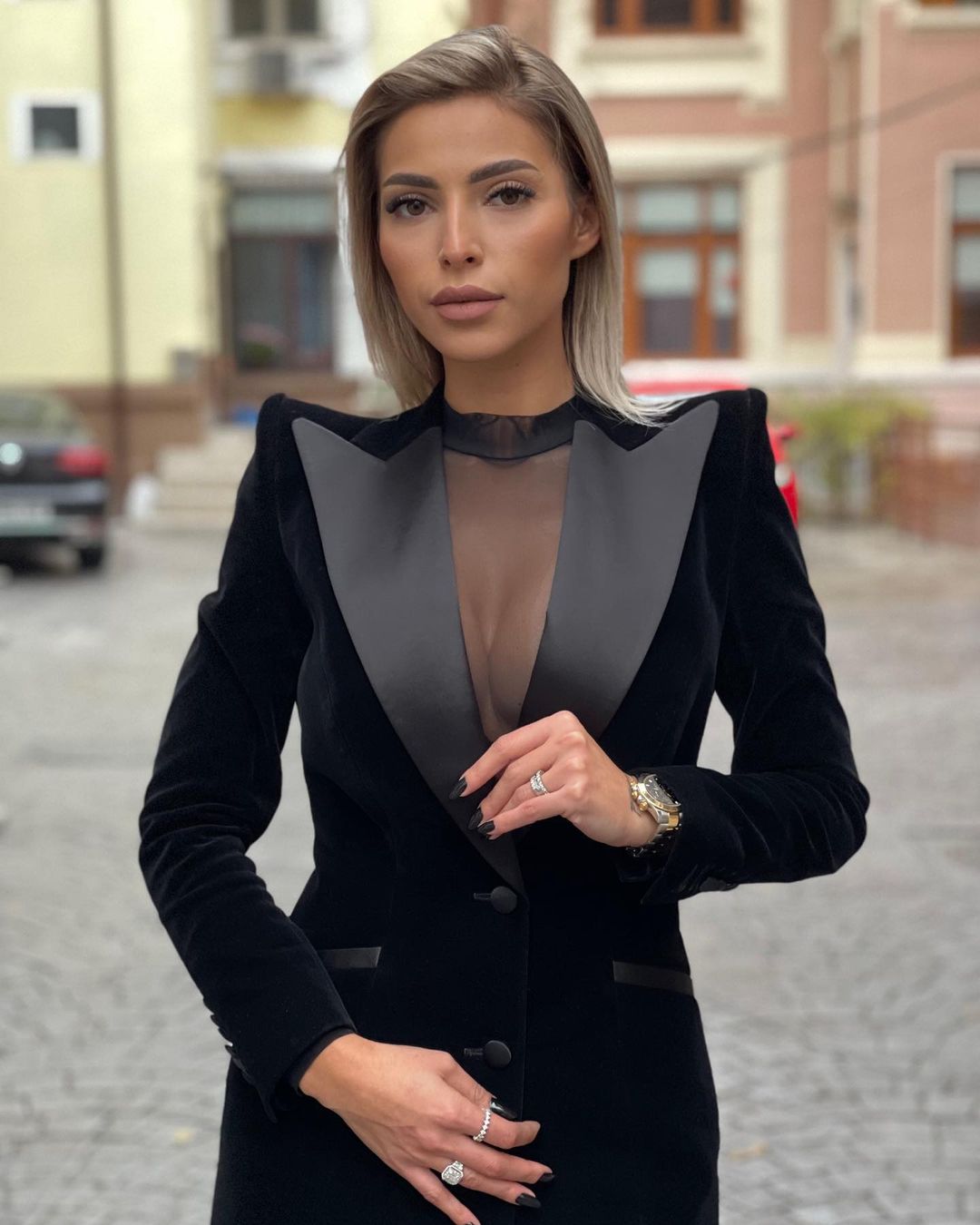 Disesuaikan keren hitam 1 buah - Women Formal Wear For Party ulasan dan harga
