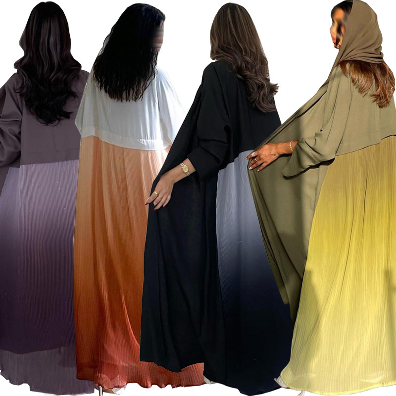 Gaun Abaya Lipit Wanita Muslim - Women Formal Wear Stitching ulasan dan harga